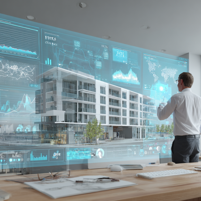 agente inmobiliario revisando tendencias del sector a través del big data